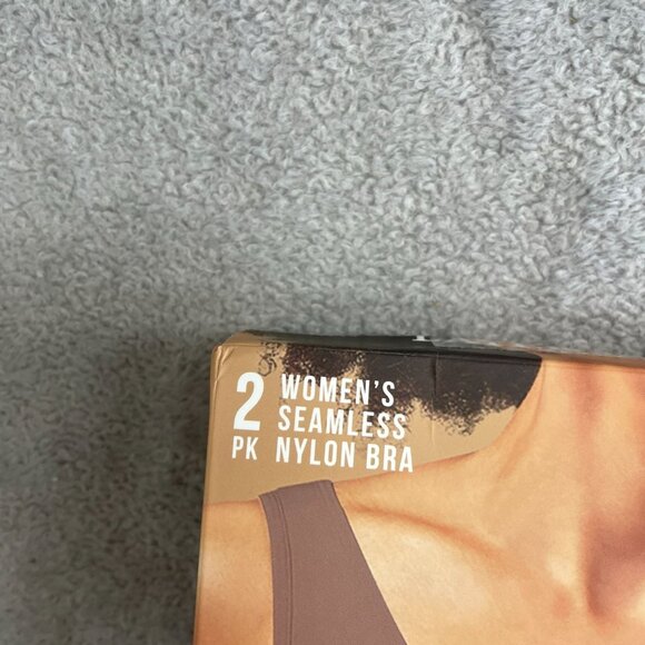 NEW Layer Zero 2 Pk Women's S Seamless Nylon Bra Black & Brown - Picture 9 of 11